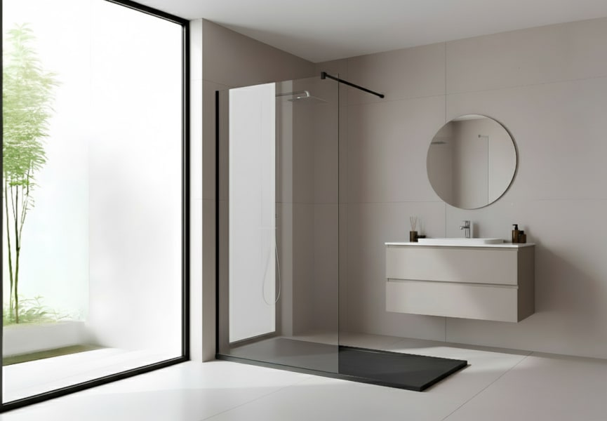 Mampara de ducha fija Moon principal 2