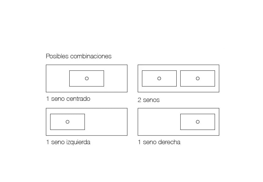 Lavabo suspendido Orion Hidronatur croquis 11
