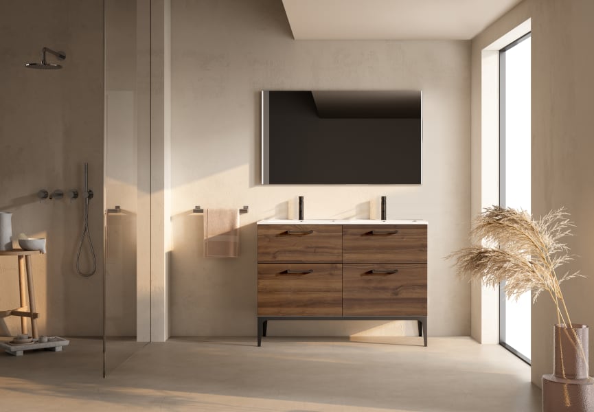 Conjunto mueble de baño con o sin banquillo con lavabo Flat Verso VisoBath principal 5