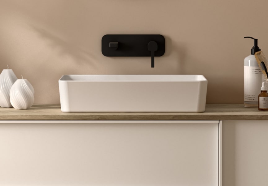 Lavabo sobre encimera Mykonos Coycama ambiente 3