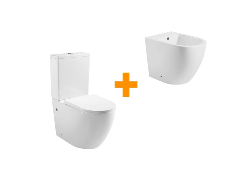 Pack inodoro + bidé Roundy Bruntec principal 0