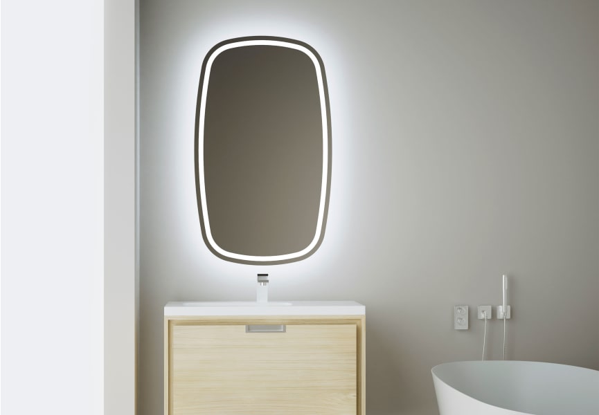 Espejo de baño con luz LED Leda de Bruntec principal 0