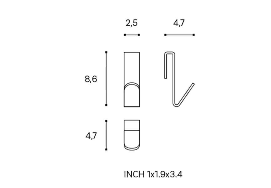 Percha de baño Architect S+ Cosmic croquis 11