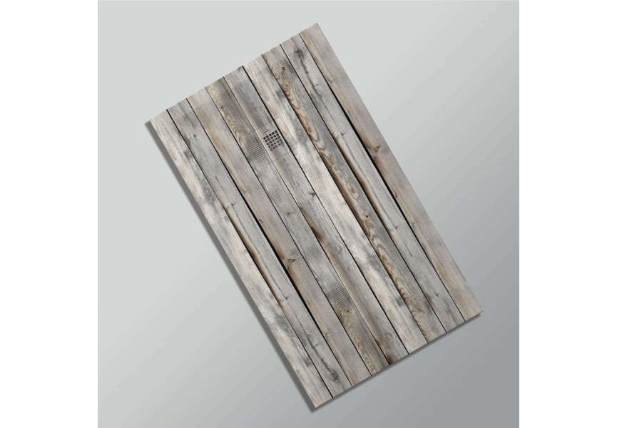 Platos de ducha de resina decorados Design 3D Madera Rústica Bruntec opción 19