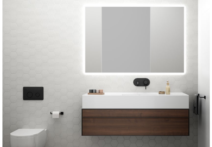 Espejo de baño con luz LED Lisa Bruntec ambiente 4