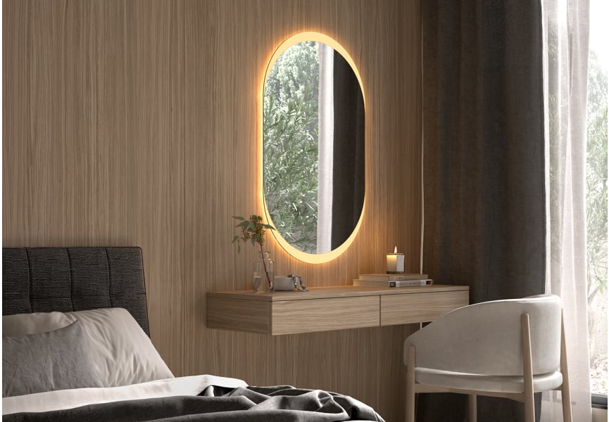 Espejo de baño con luz LED Pol Bruntec ambiente 14