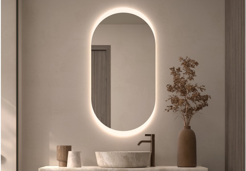 Espejo de baño con luz LED Pol Bruntec principal 0