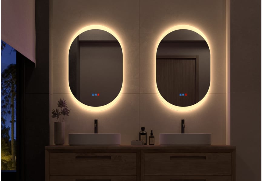 Espejo de baño con luz LED Pol Bruntec principal 7