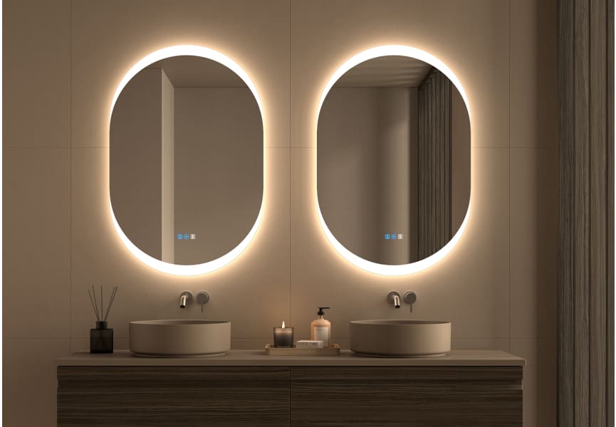 Espejo de baño con luz LED Pol Bruntec principal 8
