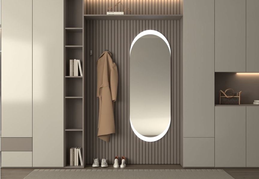 Espejo de baño con luz LED Pol Bruntec principal 1