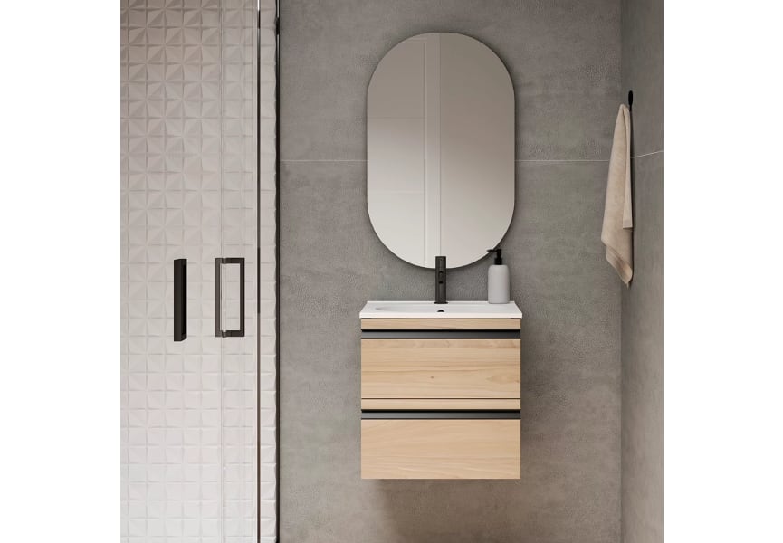 Conjunto mueble de baño fondo reducido 40 cm Lagos Visobath principal 1