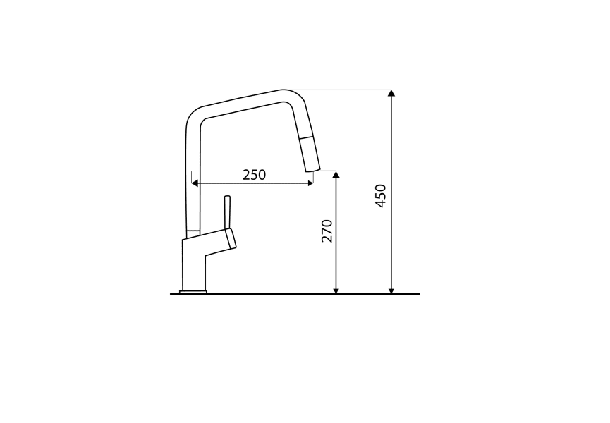 Grifo de cocina Bonn de Imex croquis 10