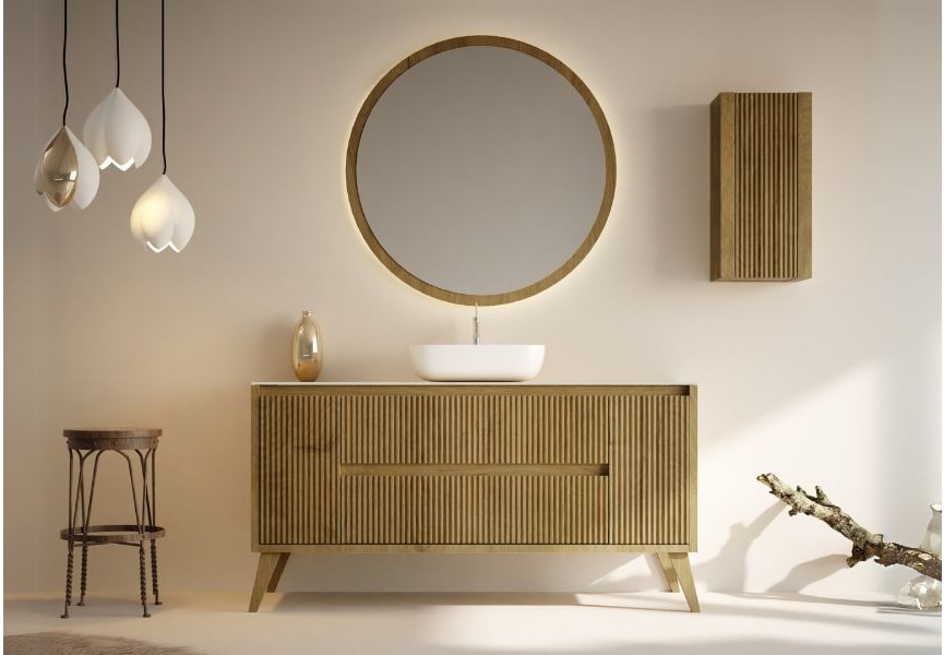 Mueble de baño con encimera de solid surface Alpes 13 Bruntec principal 0