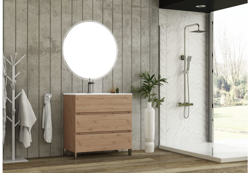 Conjunto mueble de baño Basic Bruntec principal 1