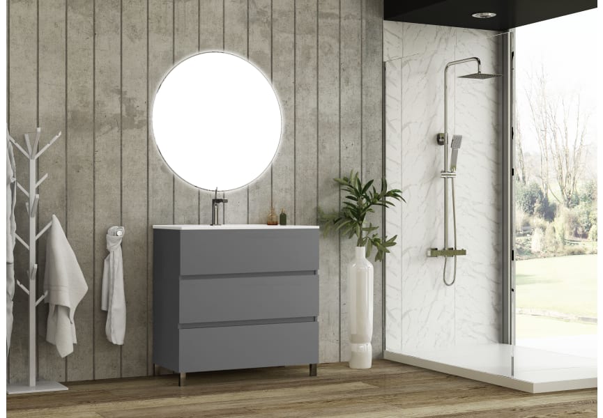Conjunto mueble de baño Basic Bruntec principal 2