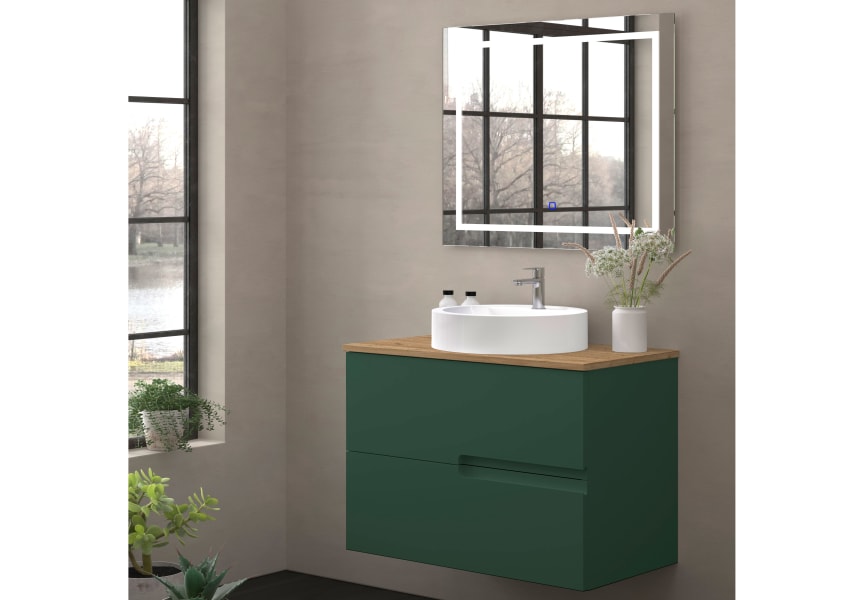 Mueble de baño con encimera de madera Lia Bruntec colores principal 6