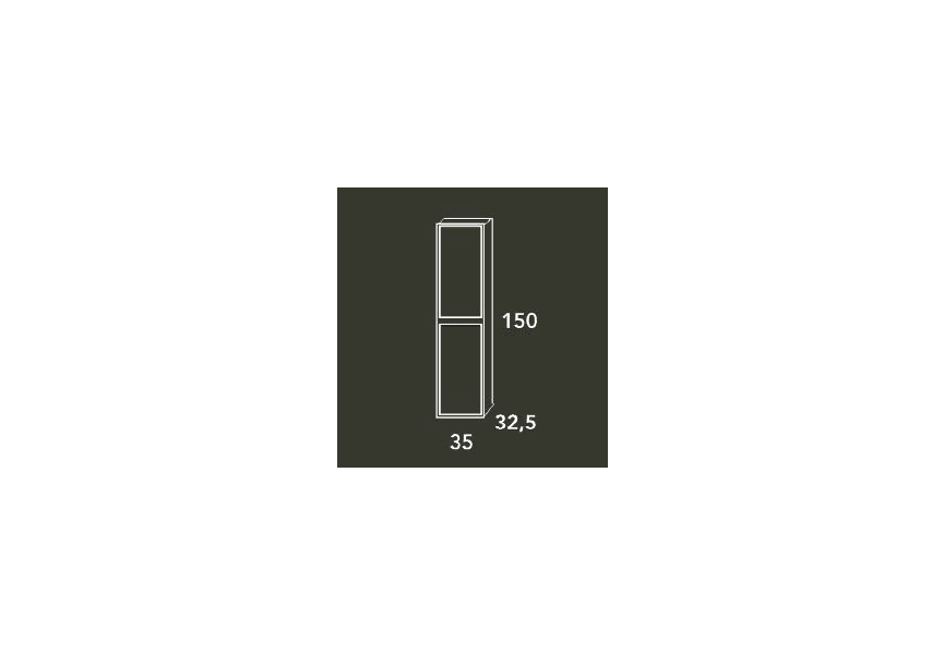 Columna de baño Zahara Bruntec croquis 1