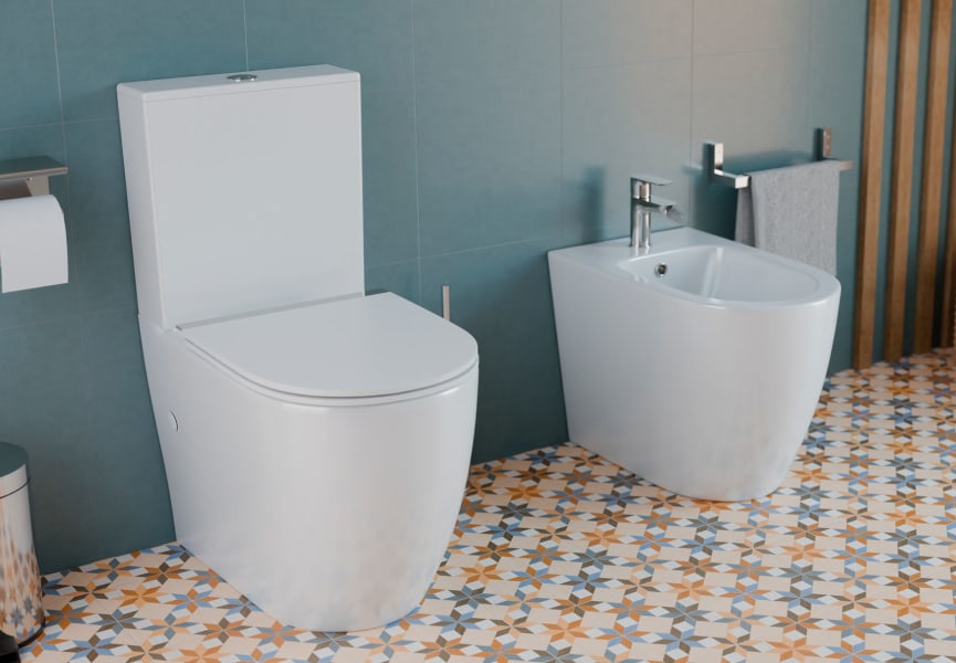 Inodoro compacto Elba Fossil Natura ambiente 5