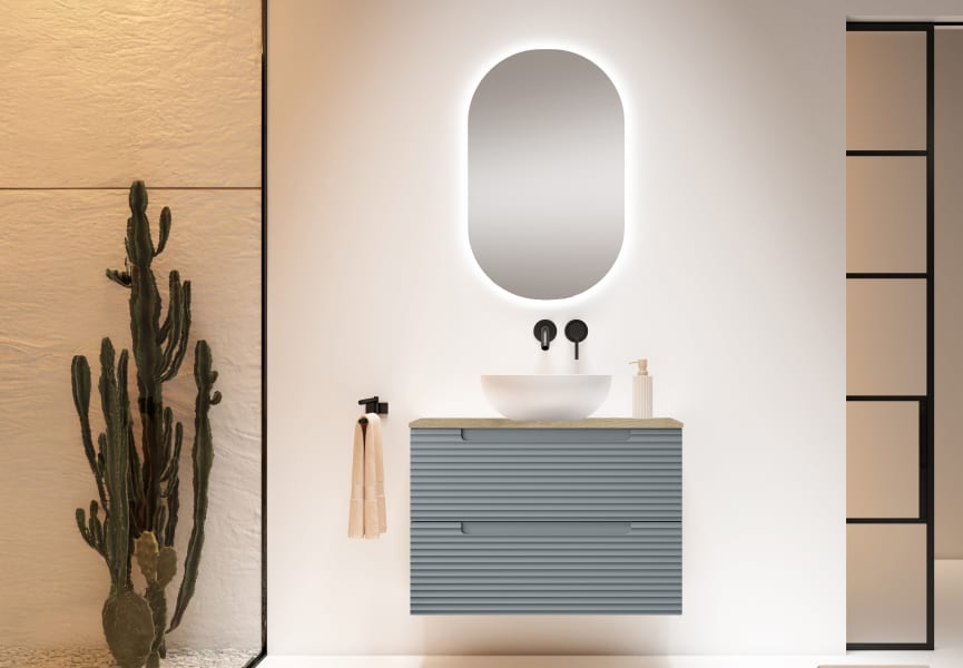Mueble de baño con encimera hidrófuga Niágara Kyoto Viso principal 1
