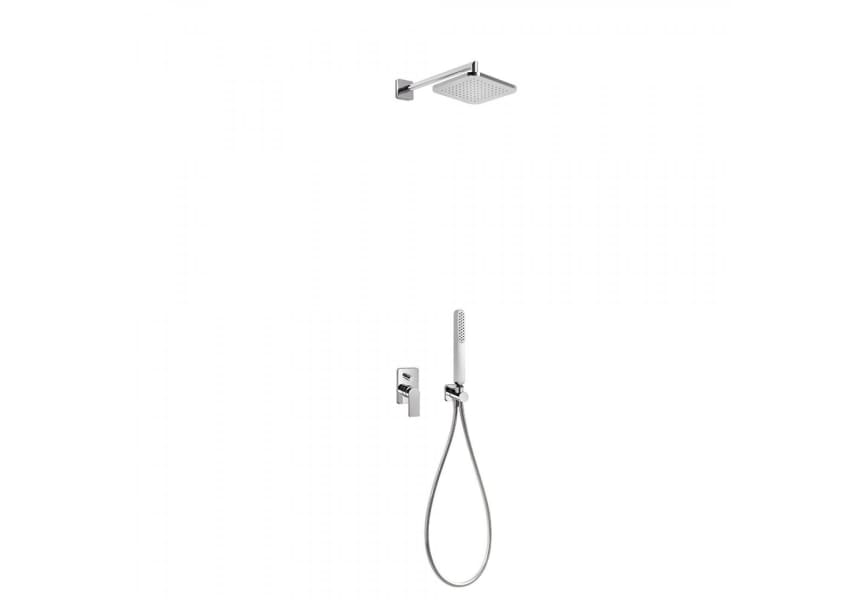 Pack grifo de lavabo + conjunto de ducha empotrado Loft Tres Detalle 2