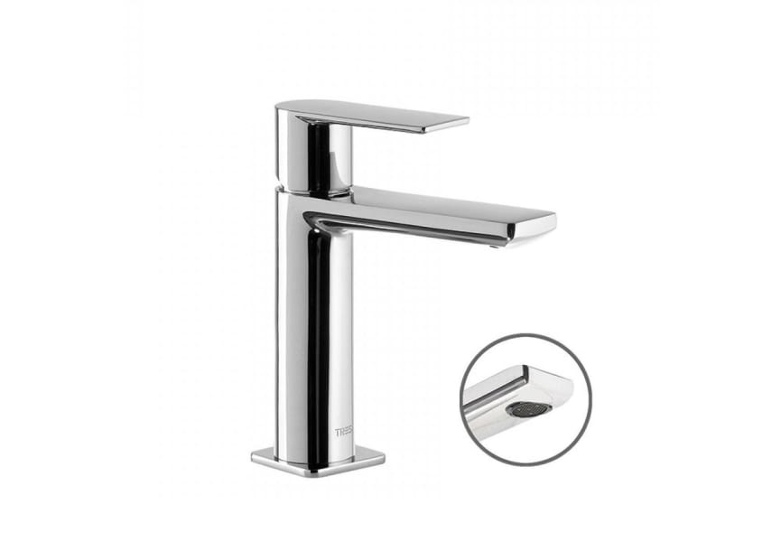 Pack grifo de lavabo + conjunto de ducha empotrado Loft Tres detalle 1