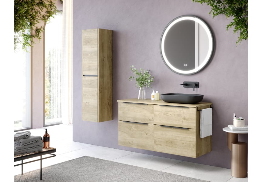 Mueble de baño con encimera de madera Galsaky Coycama principal 0