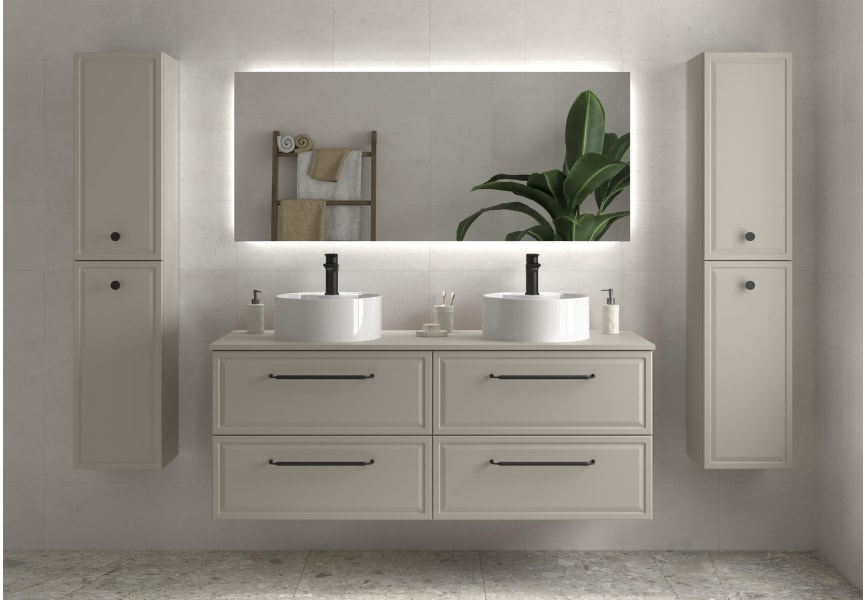 Conjunto mueble de baño Runa Salgar con lavabo sobre encimera principal 6