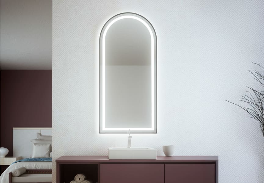 Espejo de baño con luz LED Camelot Bruntec principal 0