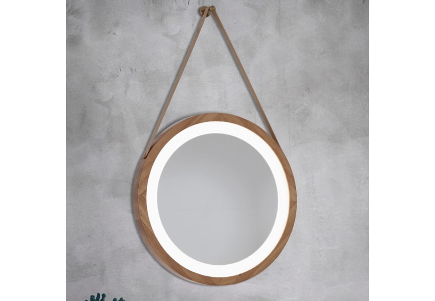 Espejo de baño con luz LED Bamboo Bruntec principal 0
