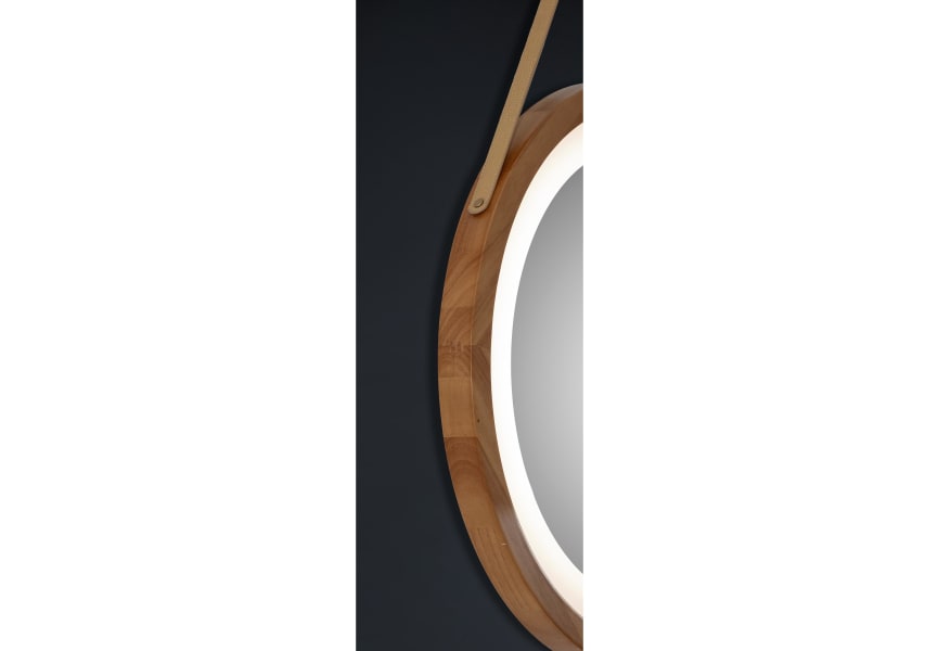 Espejo de baño con luz LED Bamboo Bruntec detalle 3