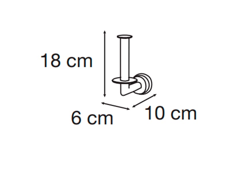 Portarollo de baño Arena de Mediterranea de baño croquis 1