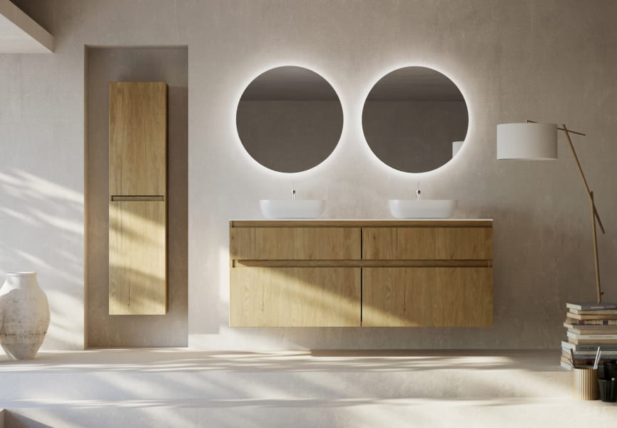 Columna madera maciza Alpes 17 Bruntec ambiente 3