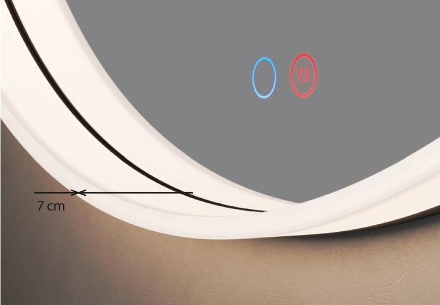Espejo de baño con luz LED Bari Ledimex detalle 4