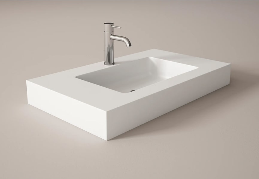 Conjunto mueble de baño con lavabo Solid y cajonera Nomad Viso detalle 10