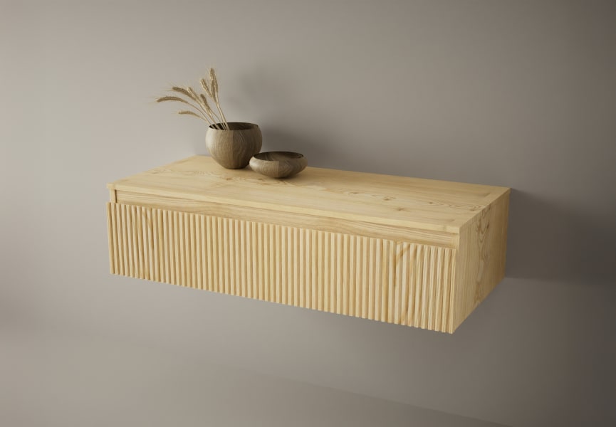 Cajonera con encimera de madera Alpes Bruntec principal 1