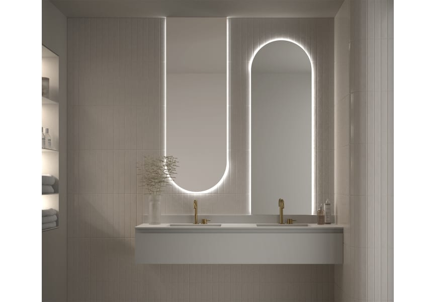 Espejo de baño con luz LED Mauricio de Eurobath ambiente 3