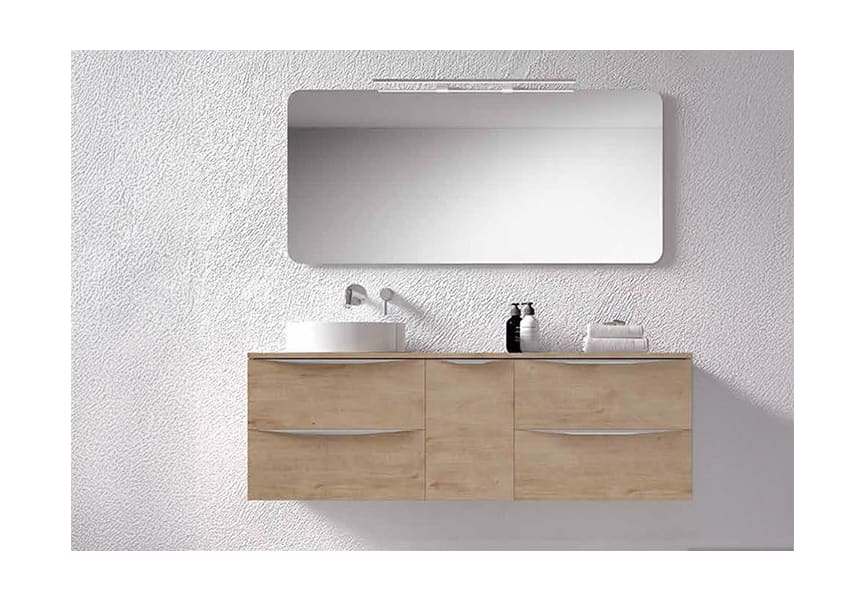 Mueble de baño con encimera de madera Landes Coycama principal 0