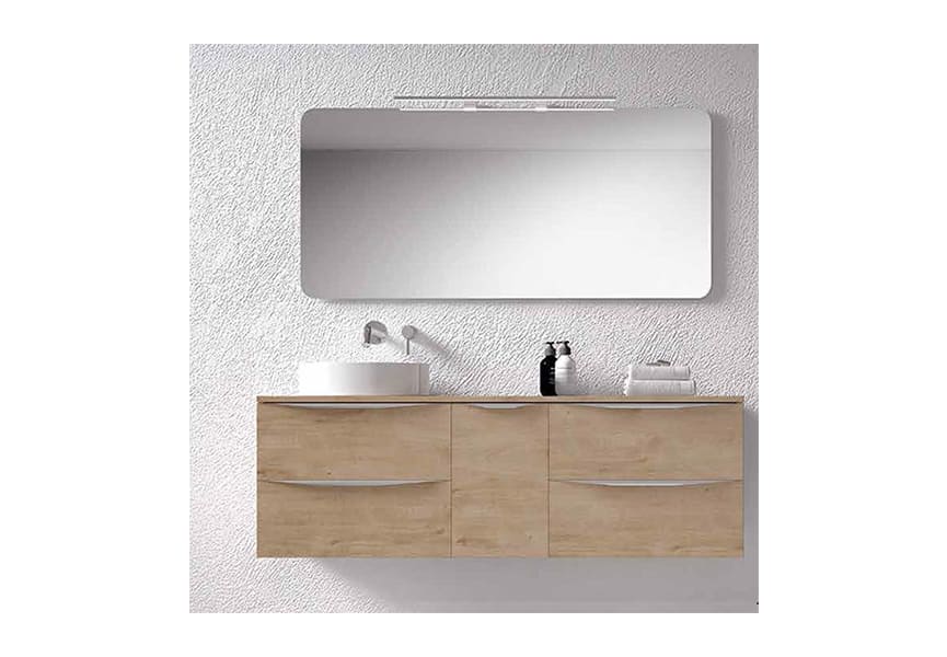 Mueble de baño con encimera de madera Landes Coycama principal 1