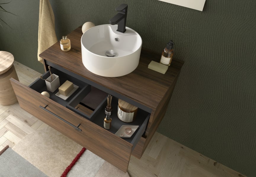 Mueble de baño con encimera Silane Salgar detalle 6
