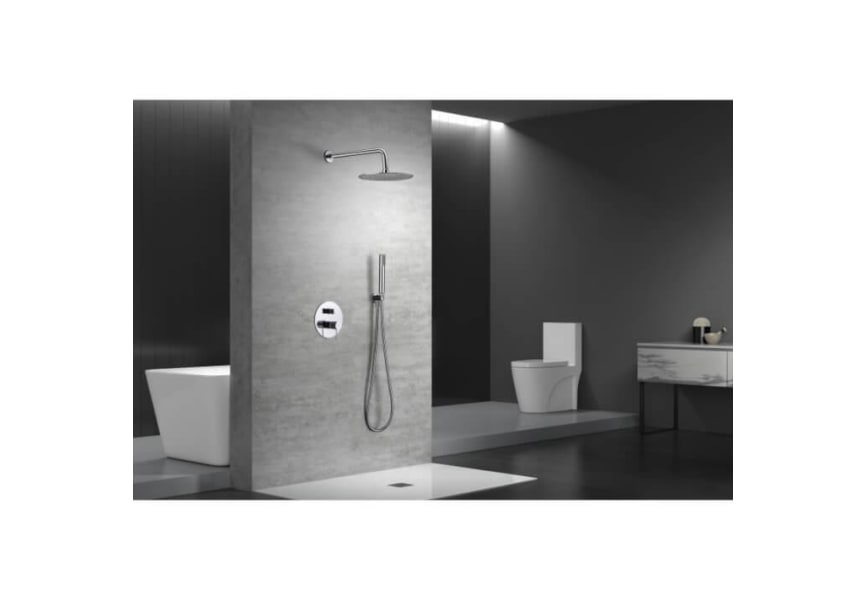 Comprar Conjunto de ducha /bañera empotrada pared cromado de 3