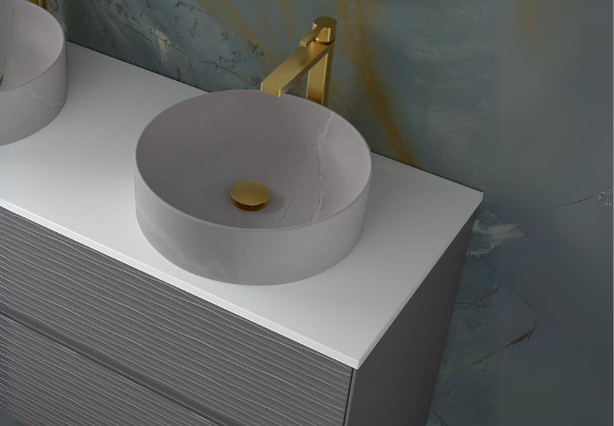 Lavabo sobre encimera Aruba Coycama detalle 5