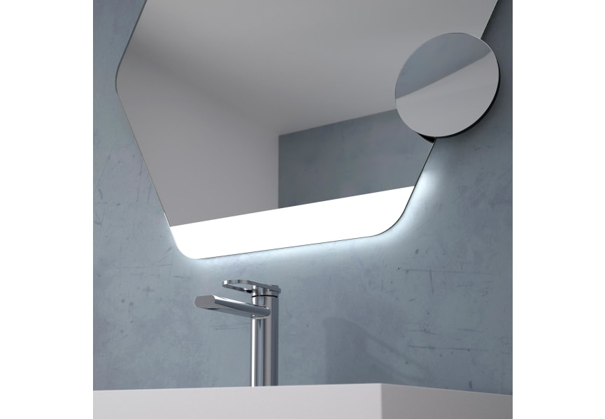Espejo de baño con luz LED Turks Eurobath detalle 1