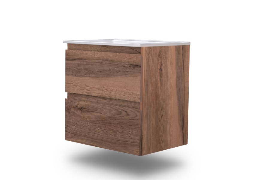 Conjunto de mueble de baño pequeño Nivo Bruntec 2 cajones suspendido principal 2