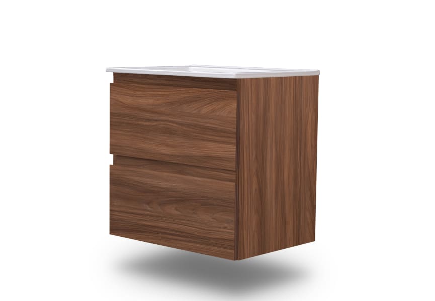 Conjunto de mueble de baño pequeño Nivo Bruntec 2 cajones suspendido principal 3