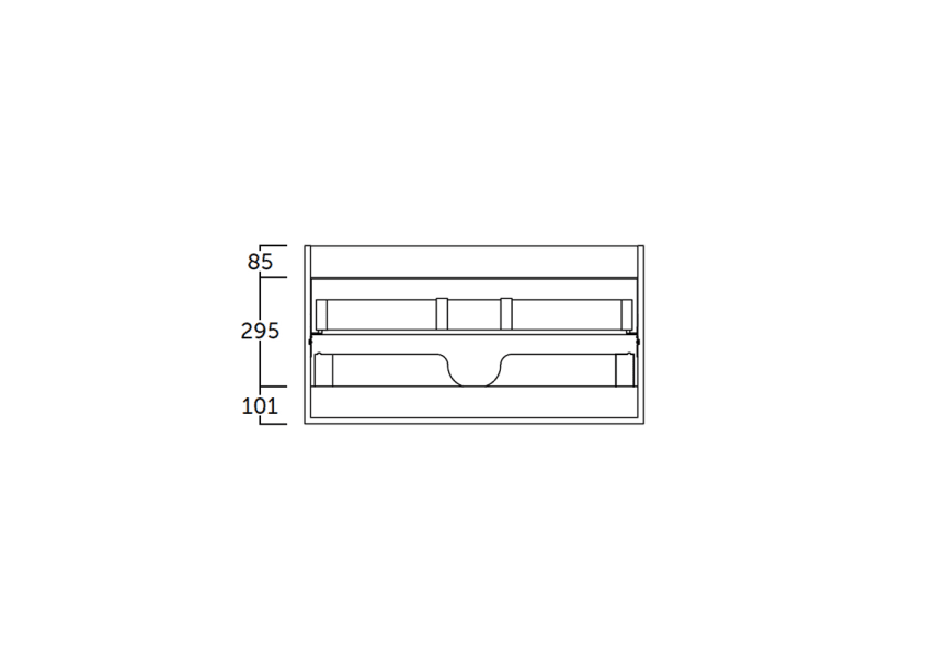 Mueble de baño Berlín Coycama croquis 4