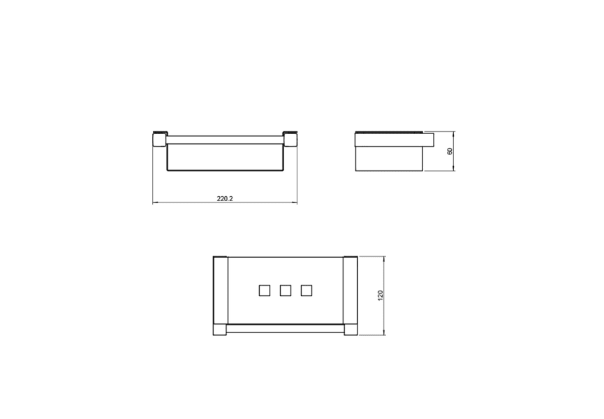 Jabonera de baño Metric S Cosmic croquis 2