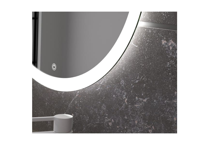 Espejo de baño con luz LED Capri Eurobath detalle 2
