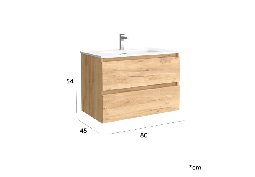 Conjunto mueble de baño Tane Salgar Croquis 20