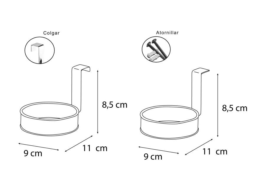 Soporte de secador 501 Bruntec croquis 2