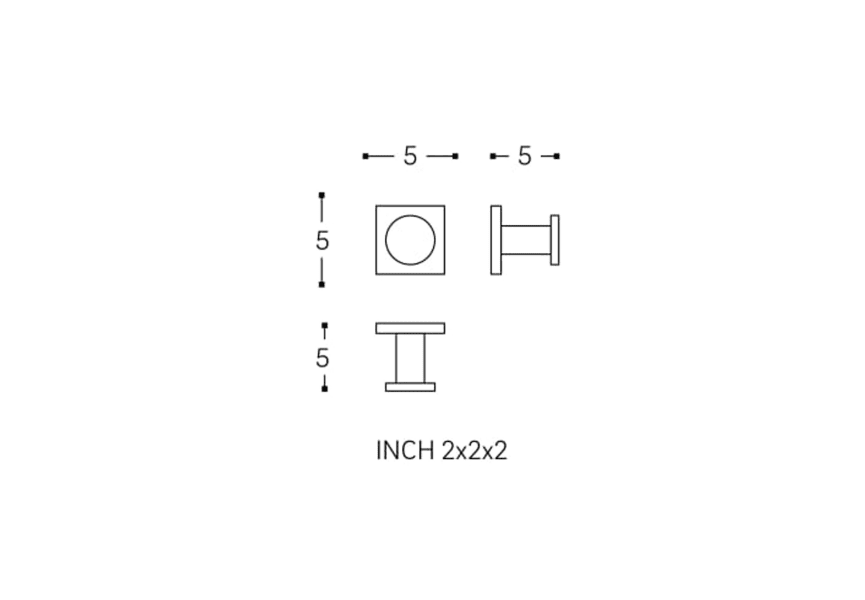 Percha de baño Duo Square Cosmic croquis 4